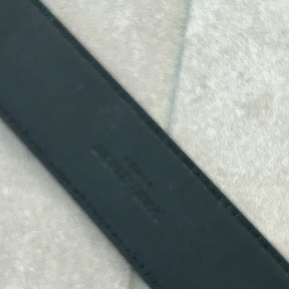 Saint Laurent NEW laque  YSL monogram leather belt